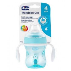 CHICCO TRANSITION CUP 4M SIPPER BLUE