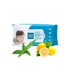 Mee Mee Caring Baby Wet Wipes, Aloe Vera (72 Pieces) Lemon fragrance