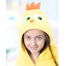 Rabitat Kids Hooded Super Soft Bath Towel Gift Box (Yellow Bird) 