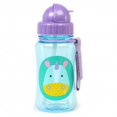 Skip Hop Zoo Straw Bottle, Holds 12 oz, Eureka Unicorn