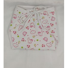 BABIANO BABY CLOTH NAPPY WHITE/PINK 0-6MONTHS SIZE 001021
