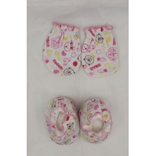 KIDS COLLECTION EXCLUSIVE BABY  BOOTY MITTENS SET PINK 001008