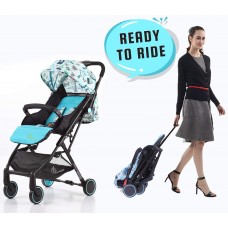 R for Rabbit Pocket Stroller Lite - The Most Portable Baby Stroller and Pram for Baby/Kids with No Installation (Blue)