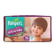 Pampers Active Baby Diapers, XL, 56 PCS