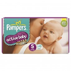  Pampers Active Baby Small Size Diapers 46 PCS