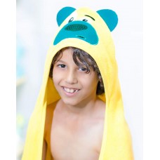 Rabitat Kids Hooded Super Soft Bath Towel Gift Box (Yellow Bear) 