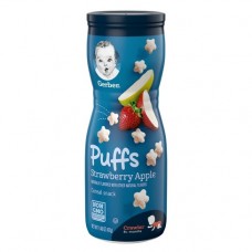 Gerber Puffs STRAWBERRY APPLE  cereal snacks First Finger Food