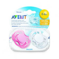 AVENT SOOTHER 0-6 M TWIN PACK FAST FLOW - SNGL PC 