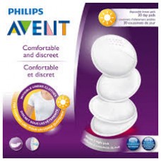 AVENT  DISPOSABLE BREAST PAD 30 PCS PACK 