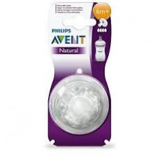 AVENT NATURAL TEATS FAST FLOW 6M+ PACK OF 2