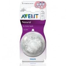 AVENT NATURAL TEATS VARIABLE FLOW 3M+ PACK OF2